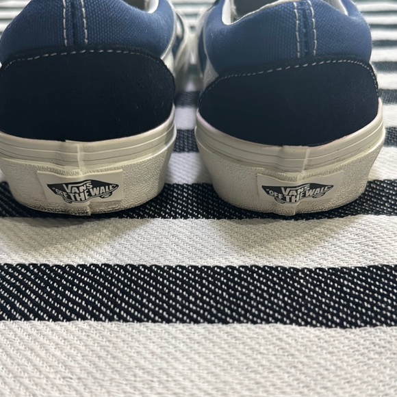 Vans Navy Blue Slip-On Canvas Shoes - Picture 4 of 7